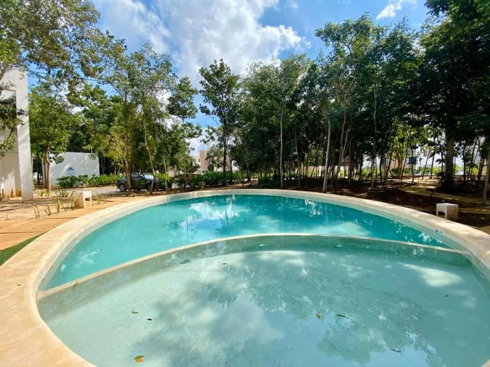 Departamento Residencial Con Alberca Cancún Esterno foto